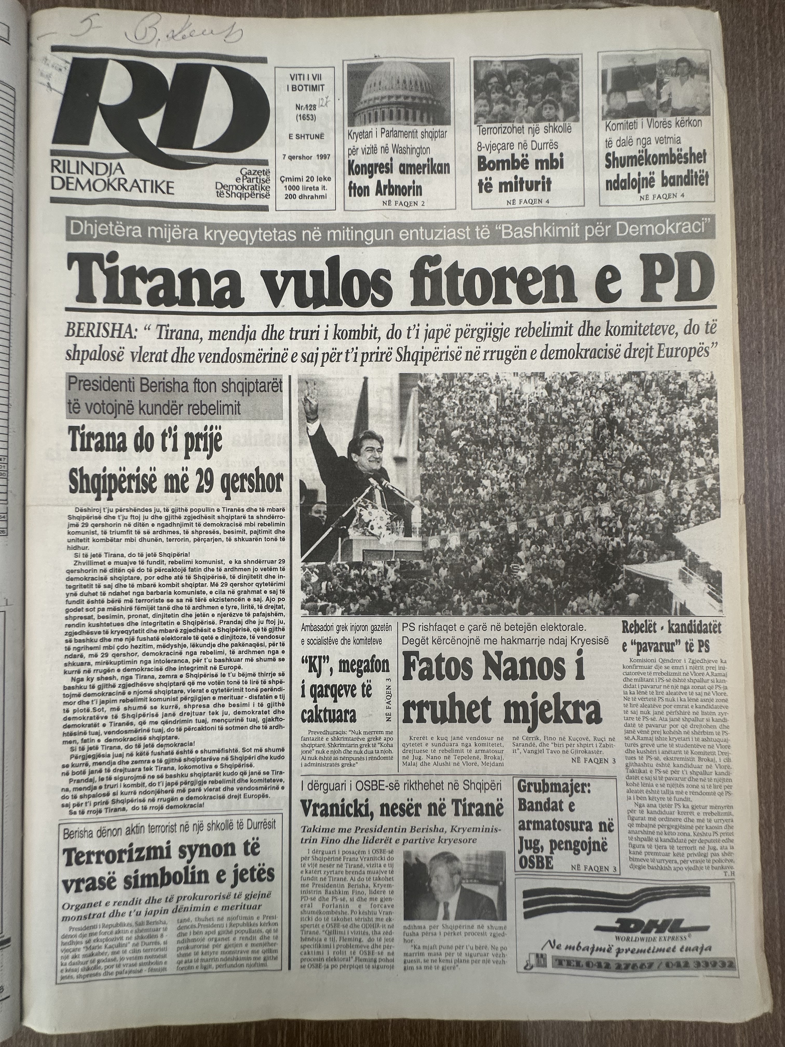 Rilindja Demokratike 1997-06-07